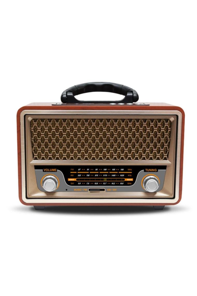 Ultratekno Nostaljik Görünümlü Ahşap Radyo Bluetooth Hoparlör Fm USB Tf Bt5.0 UT-157BT