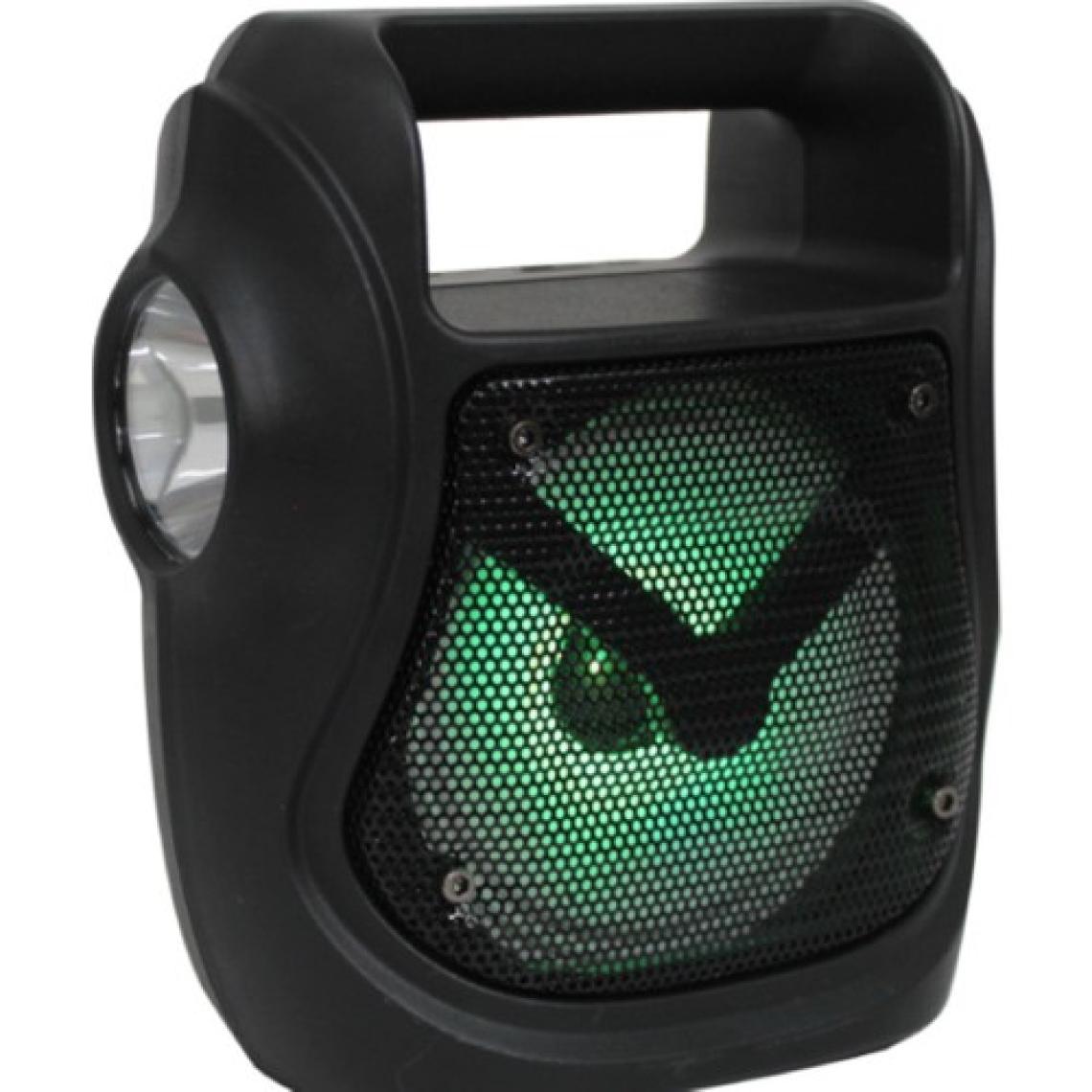 Ultratekno Gts 1535 Işıklı 4" Taşınabilir 5W Bluetooth Hoparlör El Fenerli Fm Radyo Usb/tf/aux Extra Bass