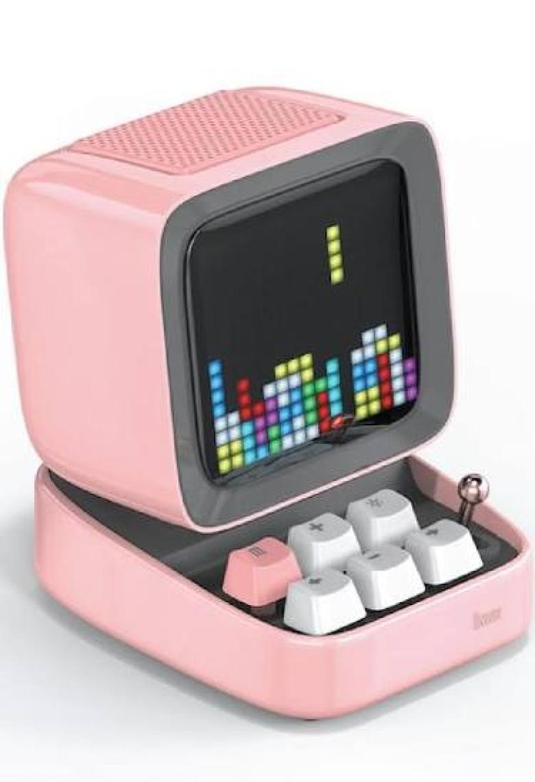 Divoom Ditoo Pro Piksel Ekranlı Pembe Bluetooth Hoparlör