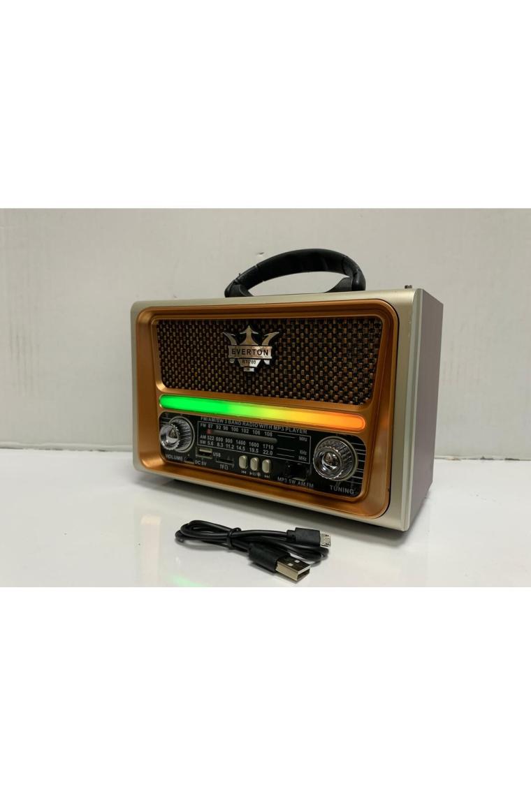 Everton Rt-780 usb/bt/fm nostajık ışıklı radyo