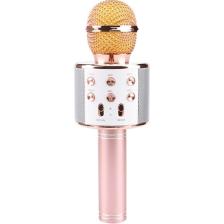 Gomax WS-858 Bluetooth Karaoke Mikrofon Hoparlör - Rose Gold