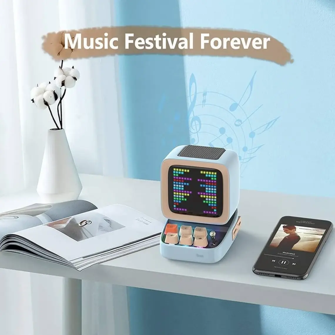 Ditoo Plus Mavi Bluetooth Hoparlör