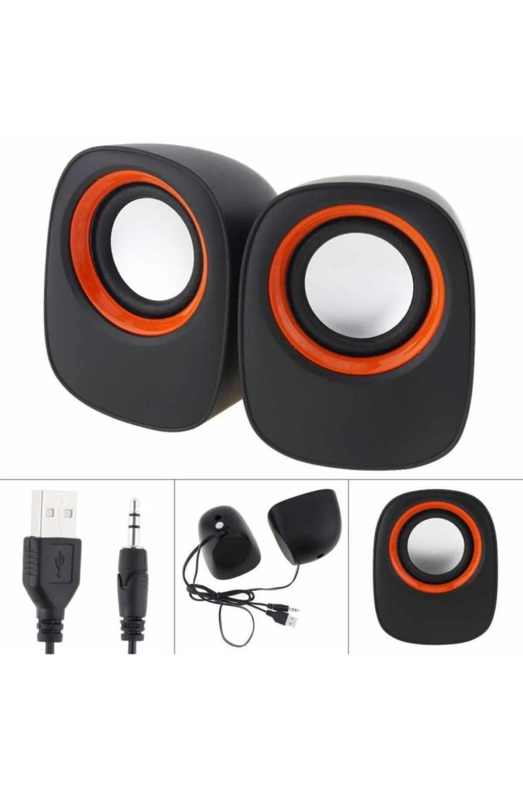 Magicvoice D-05A Mini 5 Watt Aux 2.0 Multimedia 1+1 USB Speaker - Hoparlör