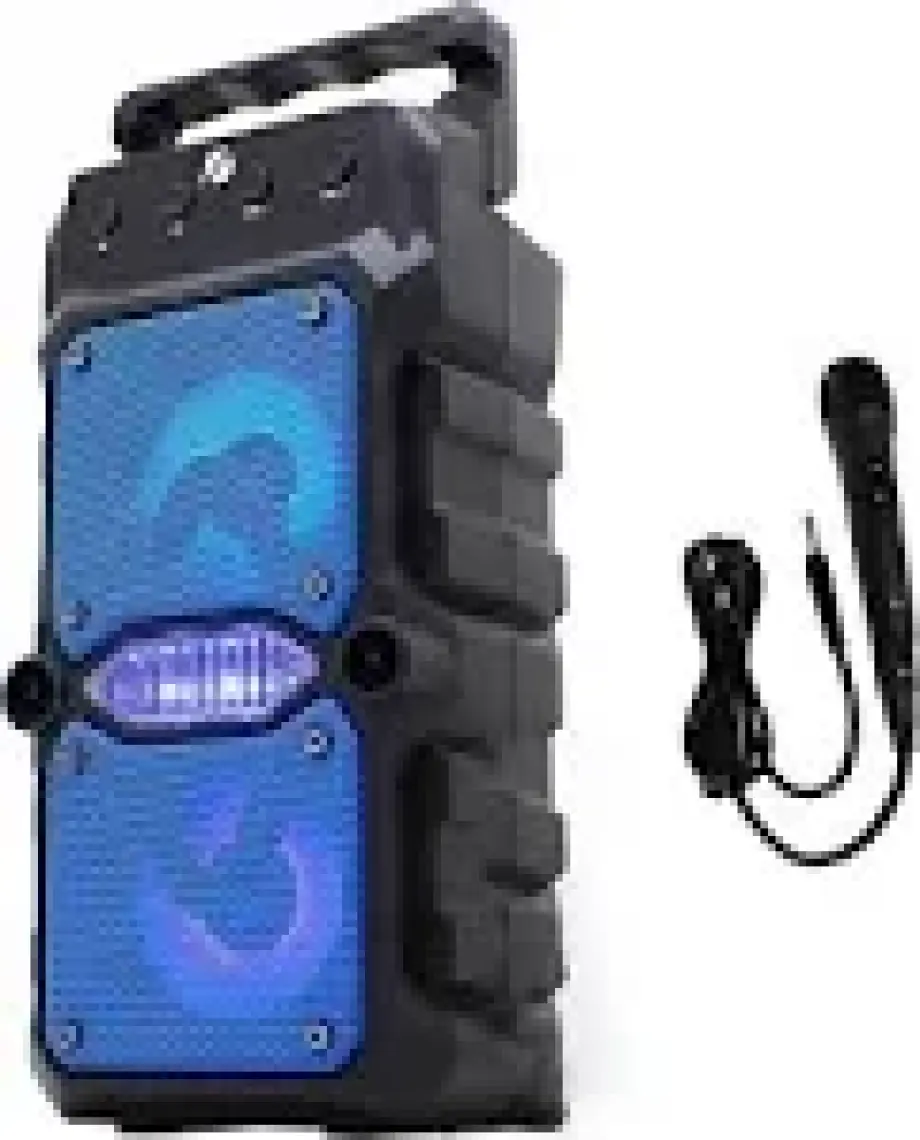 Polygold GTS-1571 Rgb Işıklı Mikrofonlu Outdoor Parti Hoparlörü Bluetooth Hoparlör 3x2'' Kablosuz Speaker