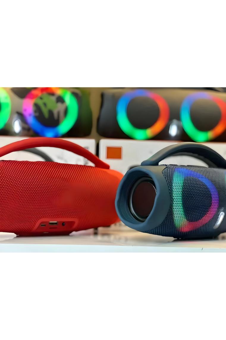Megamus Boombox3 Rgb  Göz Kamaştırıcı Renkli Ipx5 Su Geçirmez Kablosuz Bluetooth Bas Hoparlör Fm