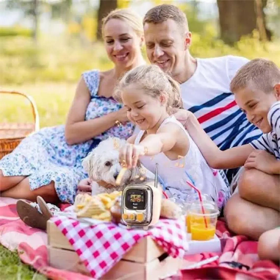 Divoom Tiivoo-2 Fm Radyolu Mini Bluetooth Hoparlör, Kablosuz Piksel Ekranlı Retro Taşınabilir Ses Bombası, Beyaz