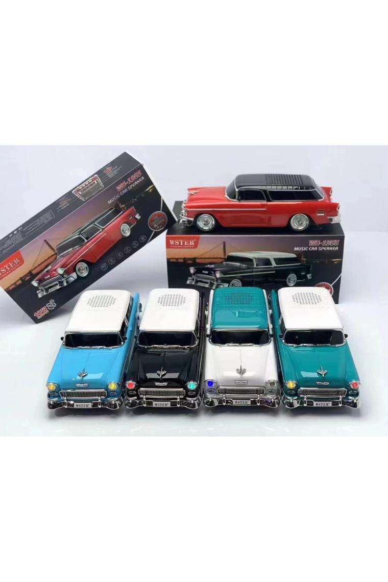 WS-1955BT Chevrolet Belair 1955 Model Bluetooth Hoparlör Fm Radyo USB Tf Aux Destekli Speaker