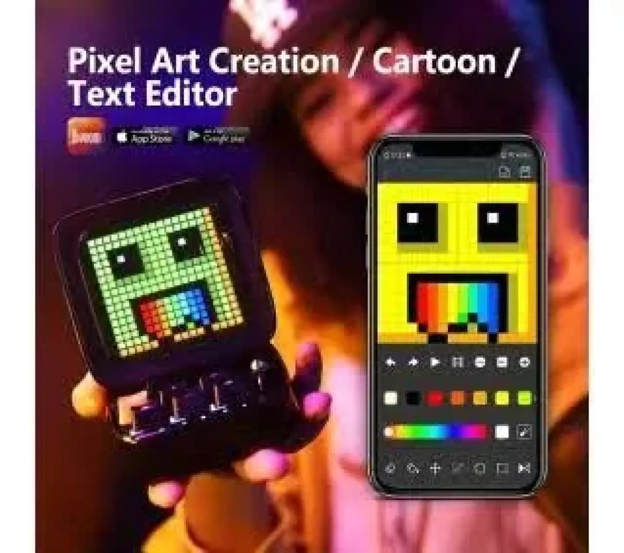 Divoom Ditoo Pro Piksel Ekranlı Siyah Bluetooth Hoparlör