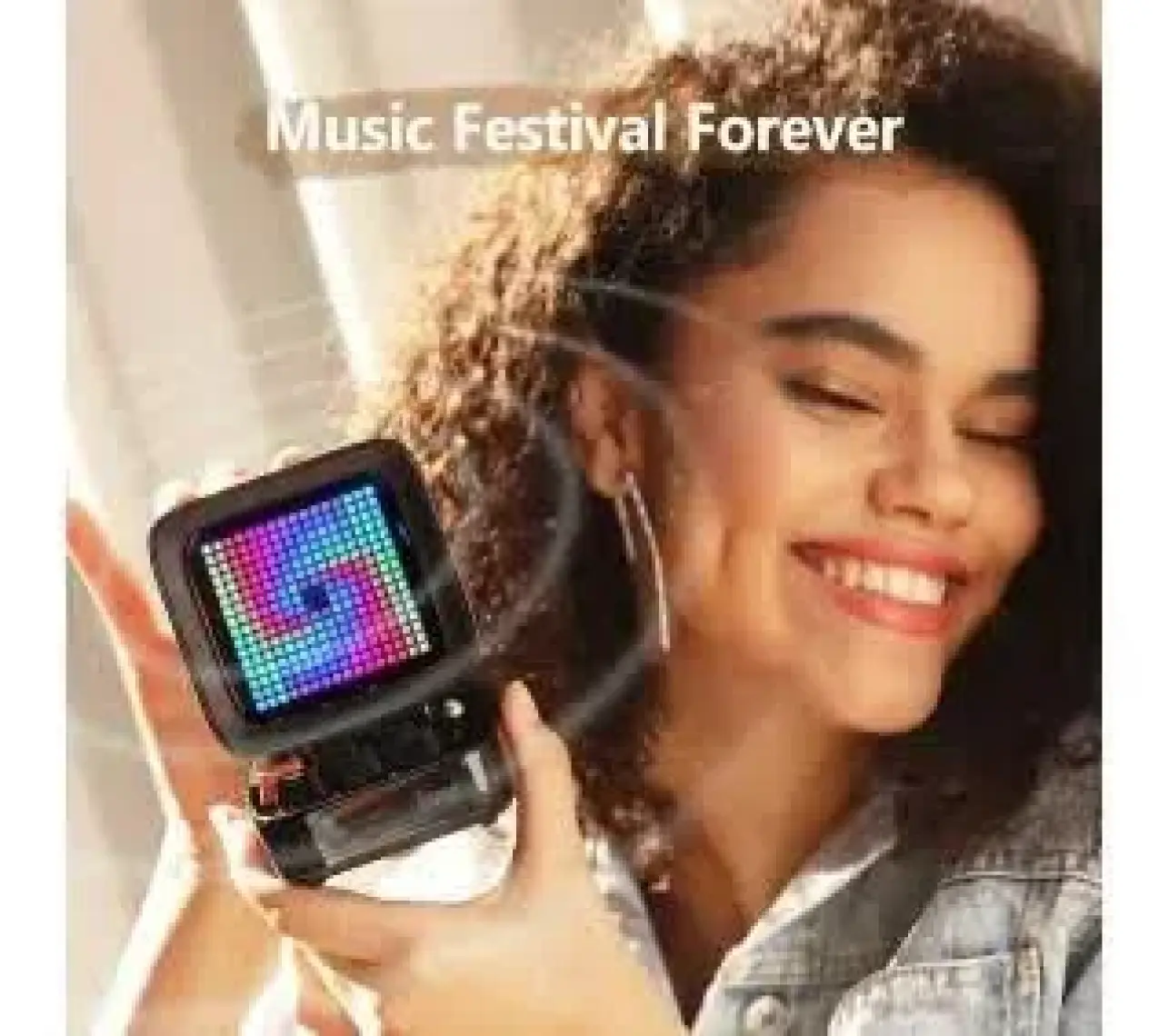 Divoom Ditoo Pro Piksel Ekranlı Siyah Bluetooth Hoparlör