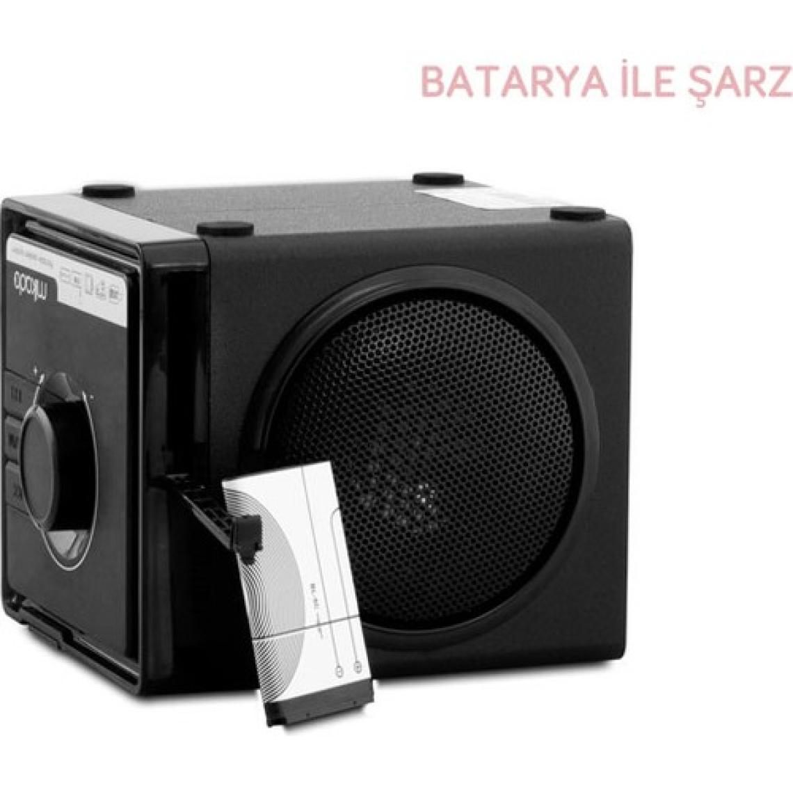 Mikado Bt-236 3W+3W Siyah Sd+Mmc+Fm Destekli Bluetooth Müzik Kutusu