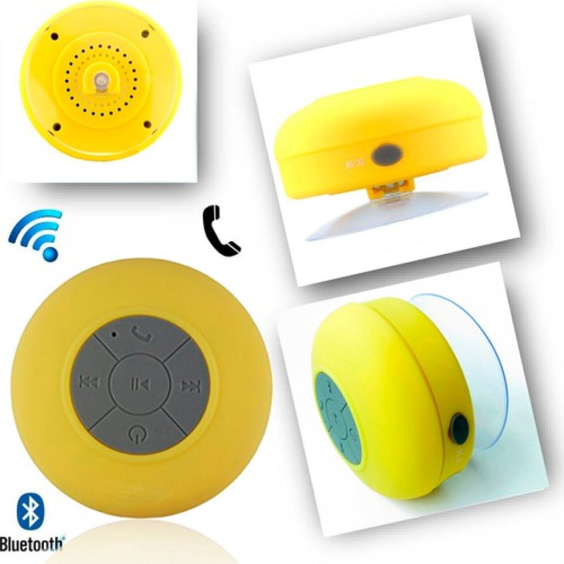 Diwu Su Geçirmez Mini Bluetooth Duş Hoparlörü (Sarı)