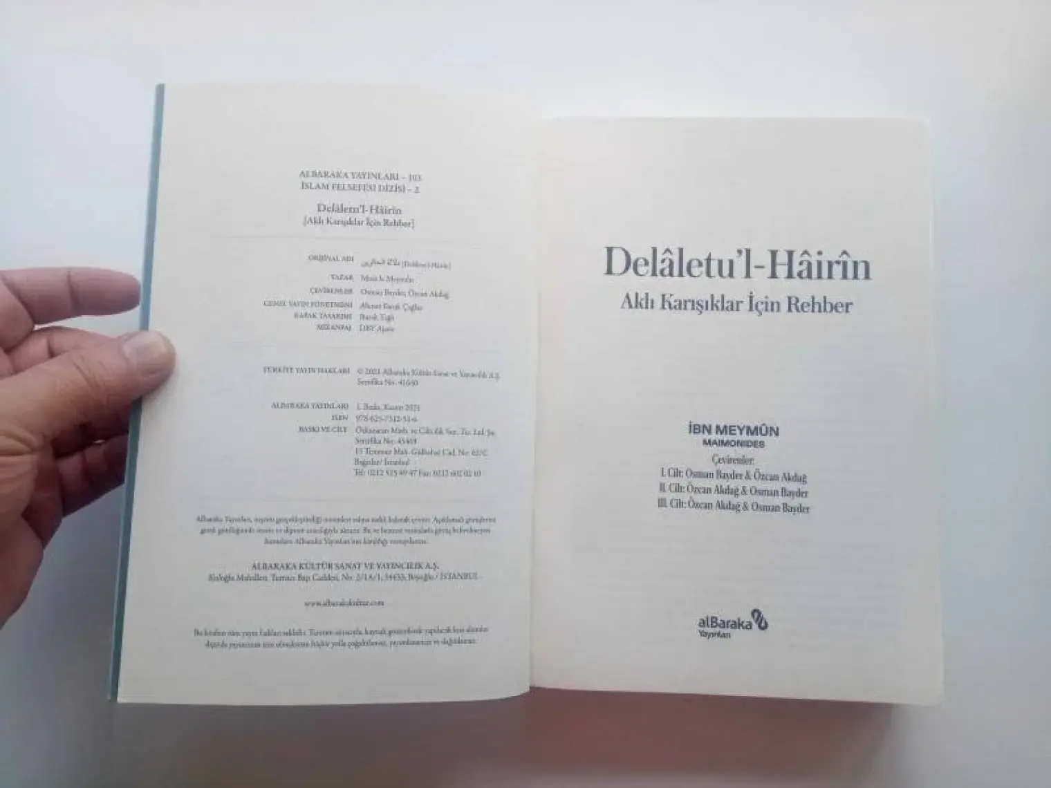 Delâletu’l-Hâirîn - Aklı Karışıklar İçin Rehber - İbn Meymûn