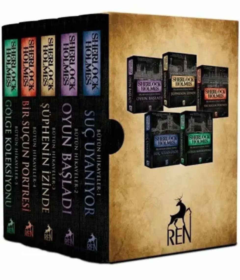 Sherlock Holmes: Suç Uyanıyor - Oyun Başladı - Gölge Koleksiyonu - Sir Arthur Conan Doyle - 5 Kitap Set
