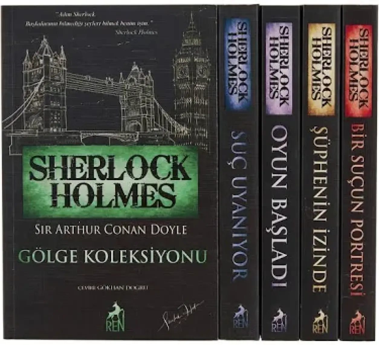 Sherlock Holmes: Suç Uyanıyor - Oyun Başladı - Gölge Koleksiyonu - Sir Arthur Conan Doyle - 5 Kitap Set