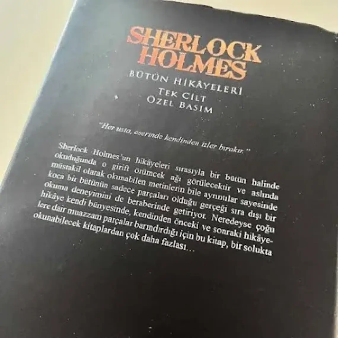 Sherlock Holmes; Bütün Hikayeler Tek Cilt Özel Basım - Sir Arthur Conan Doyle