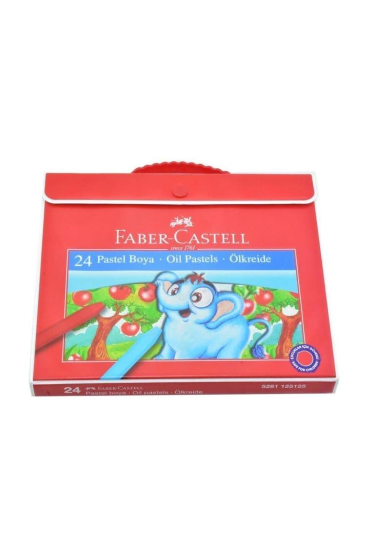 Plastik Çantalı Tutuculu Pastel Boya 24 Renk