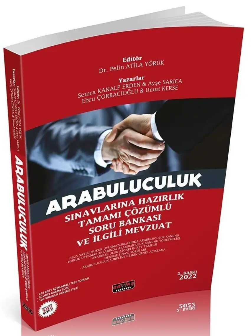 Savaş Yayınevi Arabuluculuk Sınavlarına Hazırlık Soru Bankası Pelin Atila Yörük 2022
