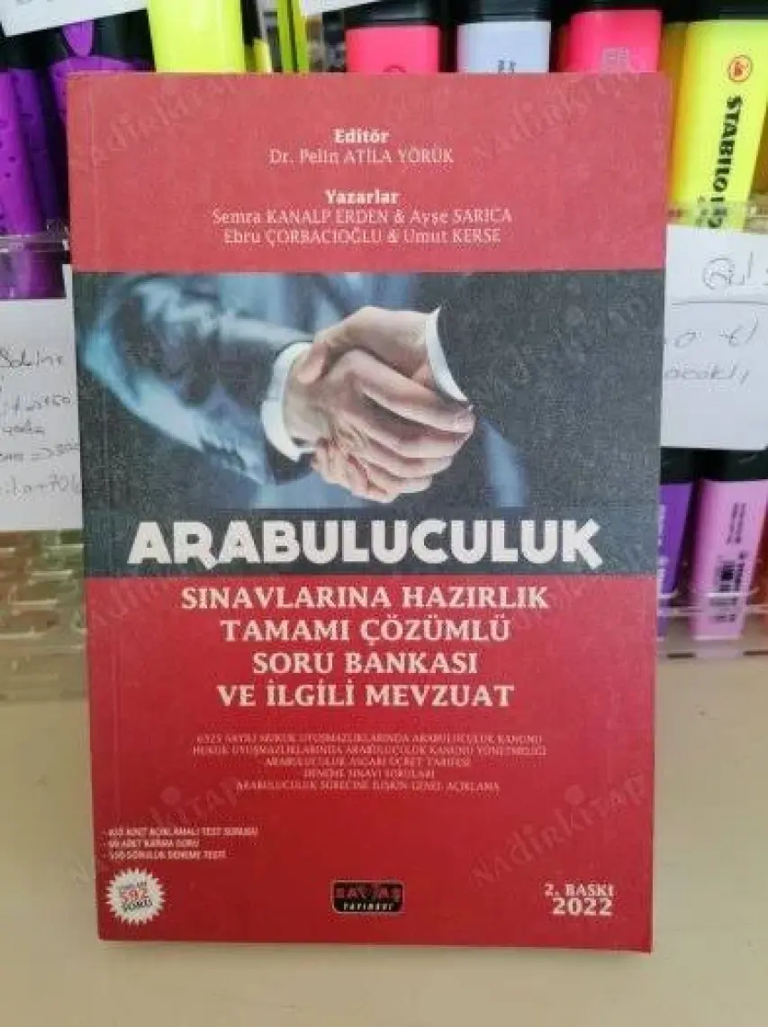 Savaş Yayınevi Arabuluculuk Sınavlarına Hazırlık Soru Bankası Pelin Atila Yörük 2022