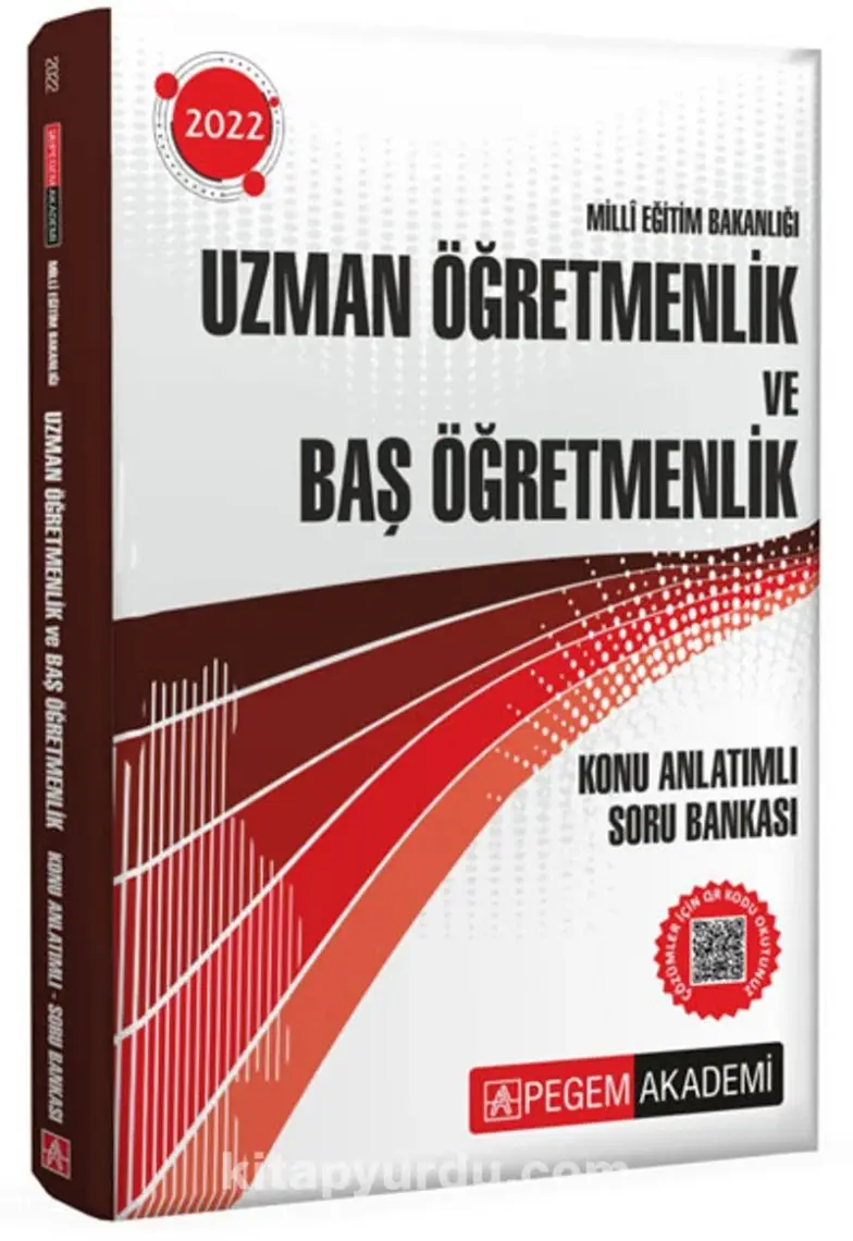 Pegem Akademi Yayıncılık 2022 Milli Eğitim Bakanlığı Uzman Öğretmenlik ve Baş Öğretmenlik Sınavı Hazırlık Konu Anlatımlı Soru