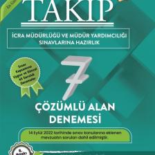 Takip İcra Müdürlüğü Ve İcra Müdür Yardımcılığı Sınavı Çözümlü 7 Alan Denemesi - Sertkan Erdurmaz