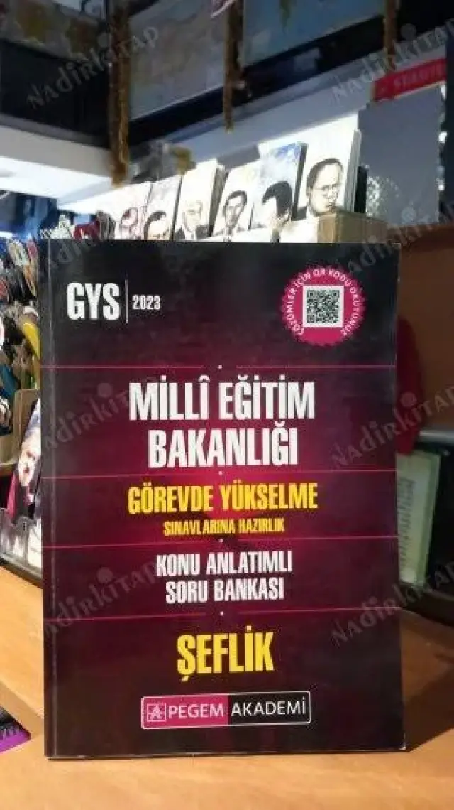 Pegem Akademi Yayıncılık 2023 MEB Görevde Yükselme Sınavlarına Hazırlık Konu Anlatımlı Soru Bankası ŞEFLİK