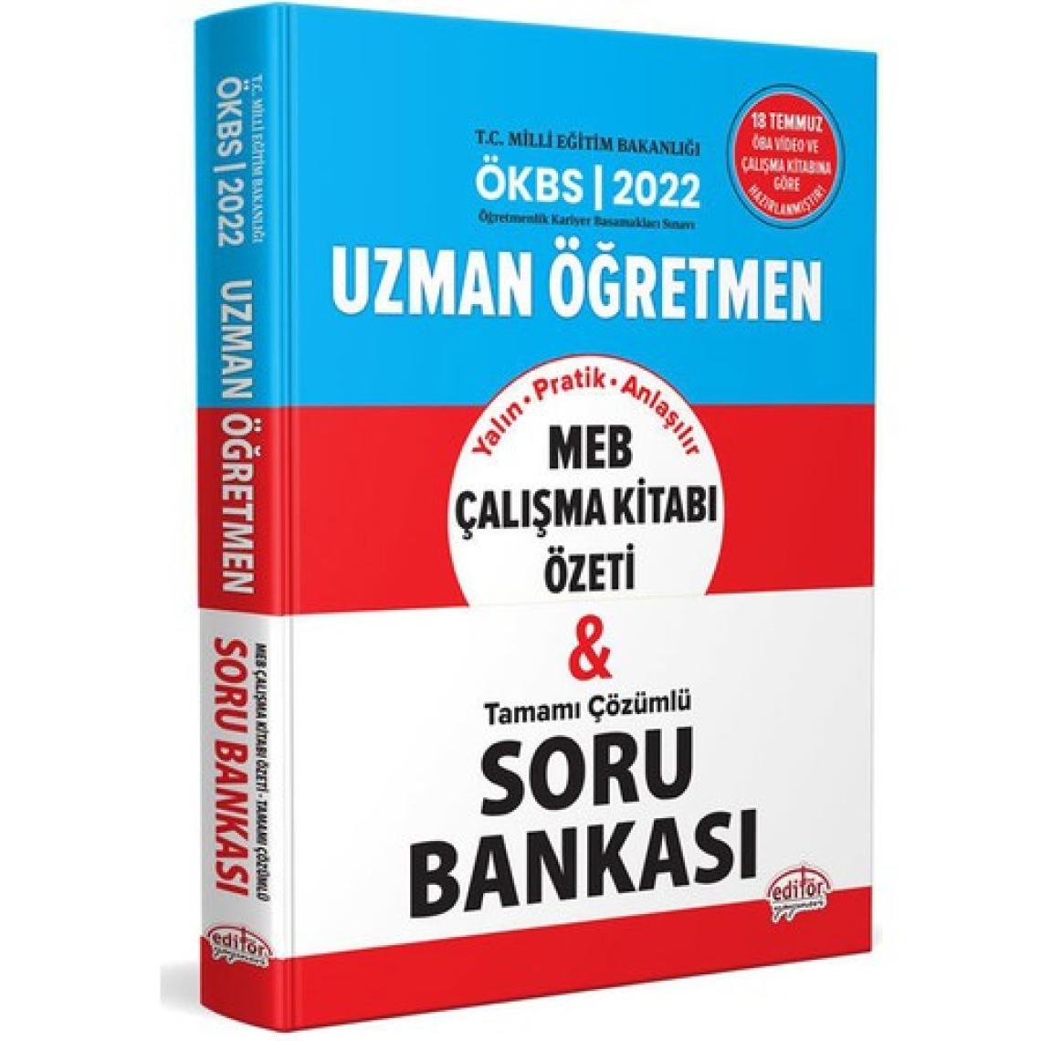 Editör Yayınları 2022 Uzman Öğretmen MEB Çalışma Kitabı Özeti ve Çözümlü Soru Bankası