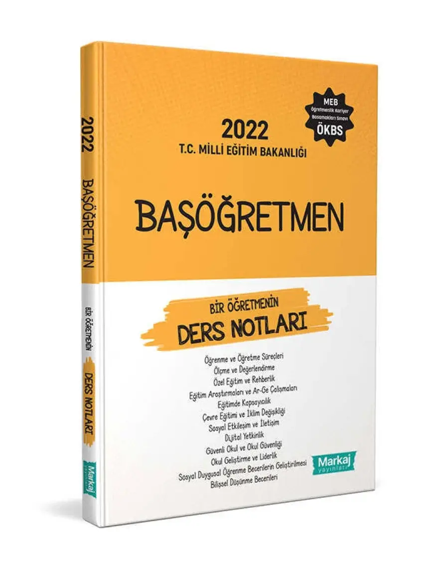 Data Yayınları Markaj 2022 Başöğretmen Bir Öğretmenin Ders Notları