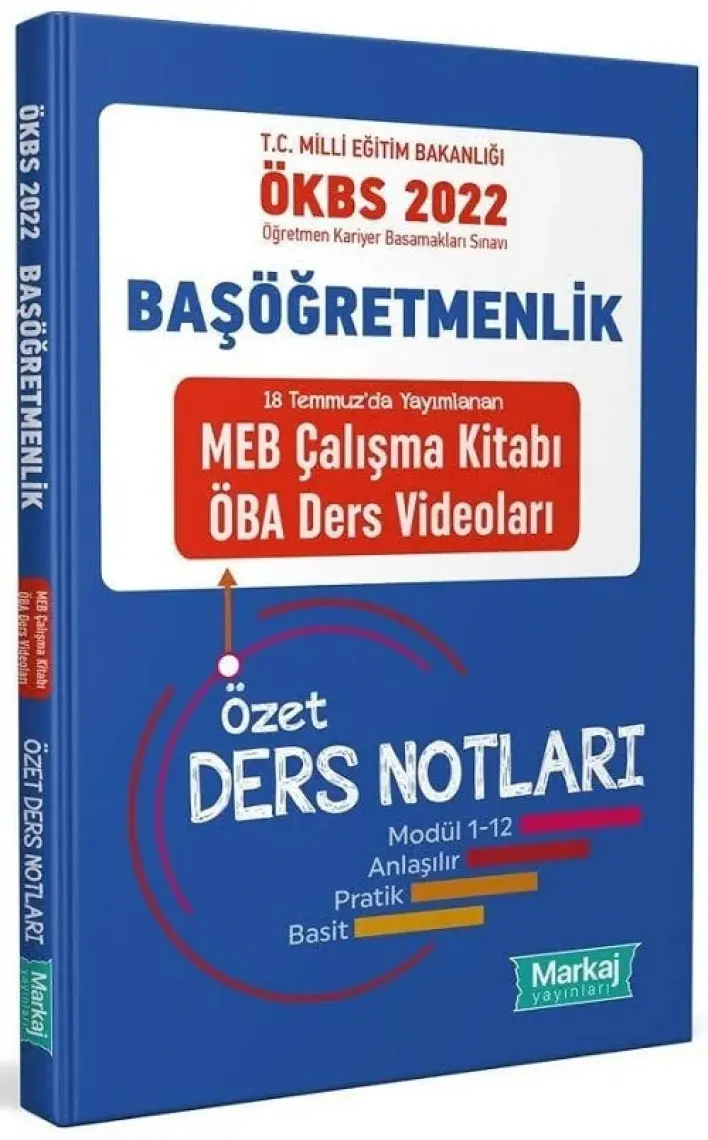 Data Yayınları Markaj 2022 Başöğretmen Bir Öğretmenin Ders Notları