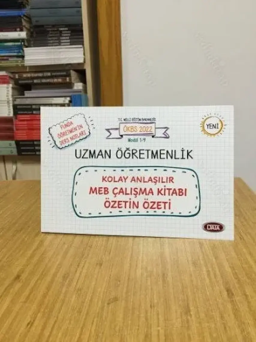 Data Yayınları Uzman Öğretmenlik Kolay Anlaşılır MEB Çalışma Kitabı Özetin Özeti