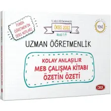 Data Yayınları Uzman Öğretmenlik Kolay Anlaşılır MEB Çalışma Kitabı Özetin Özeti