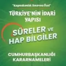 Temsil Kitap Türkiye'nin İdari Yapısı Süreler ve Hap Bilgiler - Kaymakamlık Sınavına Özel