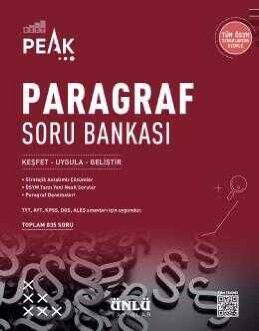 Ünlü Yayınları Best Peak Paragraf Soru Bankası