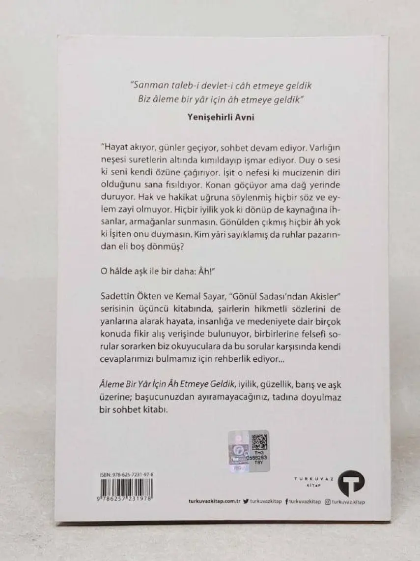 Aleme Bir Yar Için Ah Etmeye Geldik - Sadettin Ökten - Kemal Sayar