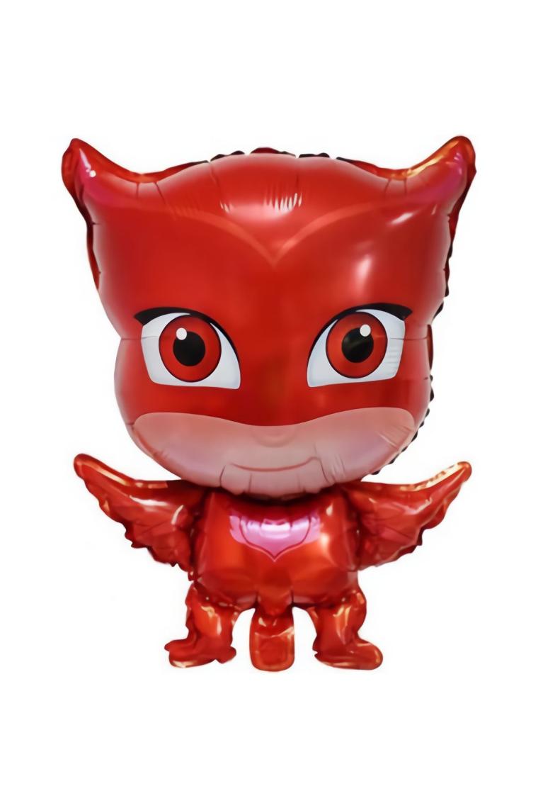 1 Ad Pijamaskeliler Baykuş Kız Folyo Balon, Pija Masks Uçan Balon