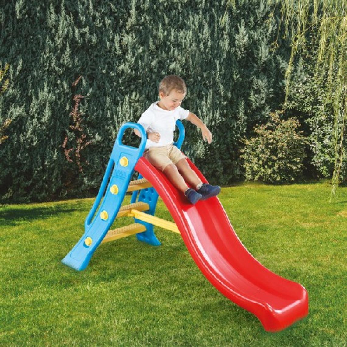 Dolu Aqua Büyük Su Kaydırağı - Renkli Çocuklar için Oyun Kaydırağı 77,5x165,5x104 cm - İç ve Dış Mekan Kullanımına Uygun
