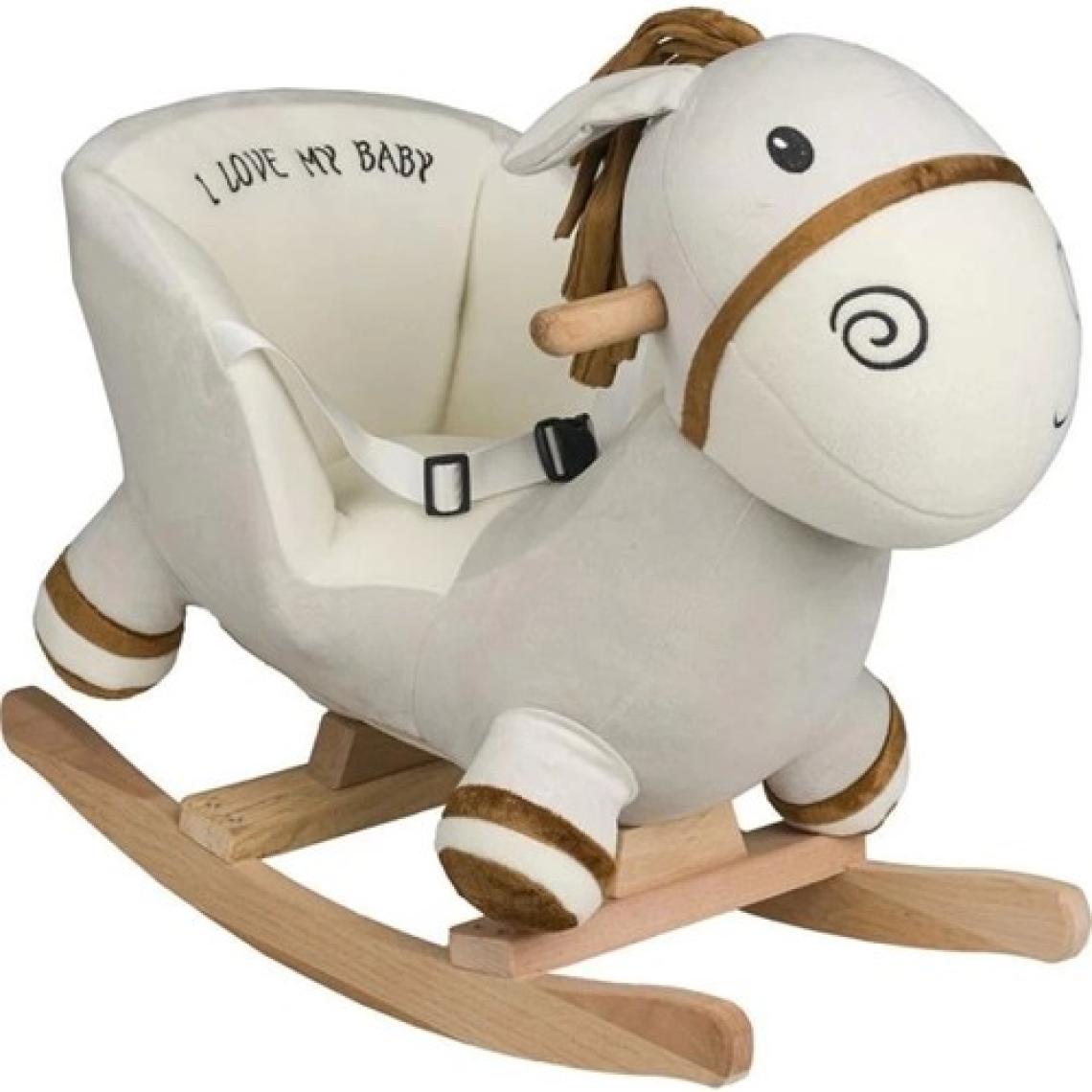 Nessiworld Nessiworld Safeline Bebe Peluş Ahşap Sallanır Oyuncak At