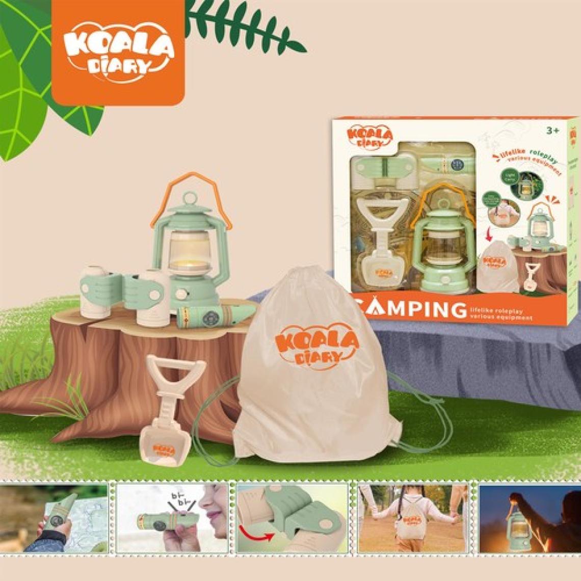 Learning Fun 5 Parça Işıklı  Kamp Eşyaları Seti Oyuncak Çocuk Oyun Seti