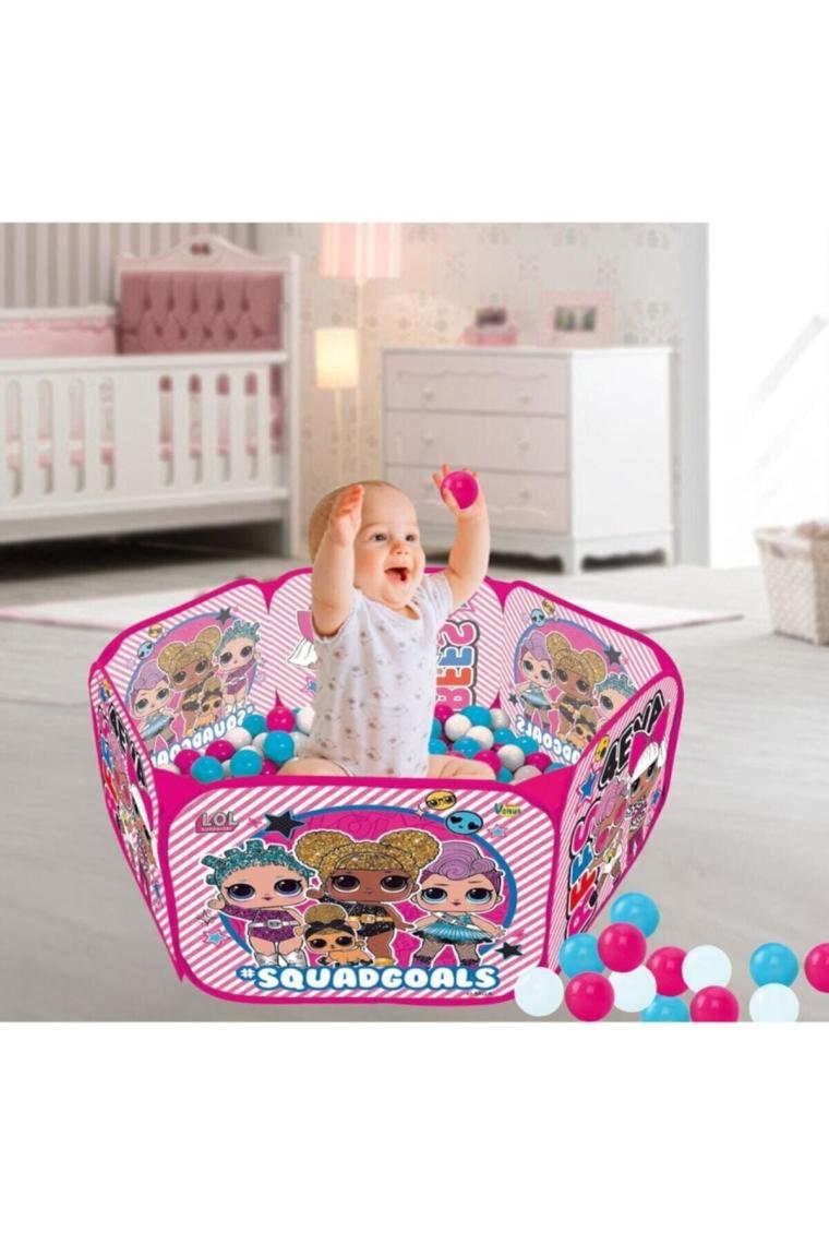 L.o.l Katlanabilir Top Havuzu 90 Cm - 100 Adet Havuz Topu