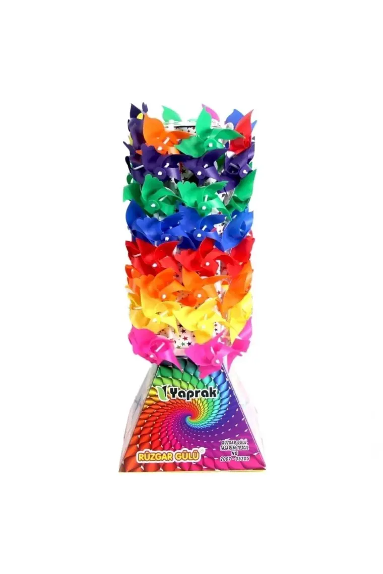 Kardeşler Rüzgar Gülü 4 Kanat 10 cm Mini Rüzgar Gülü