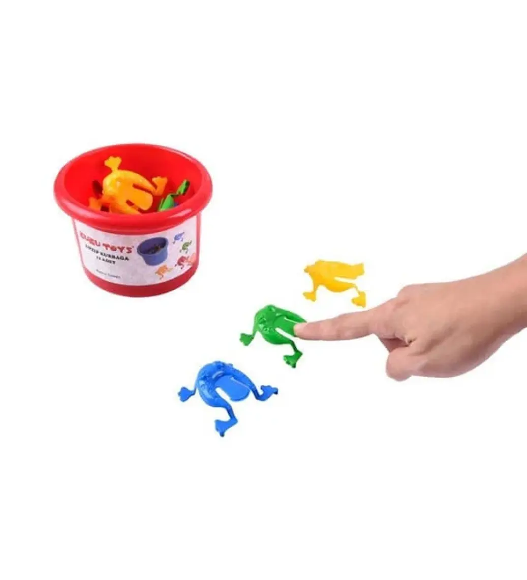 Zuzu Toys Zıp Zıp Kurbağa - Dayanıklı Plastik, Sevimli Tasarımıyla 12,5x12,5x9 cm, Renkli ve Eğlenceli