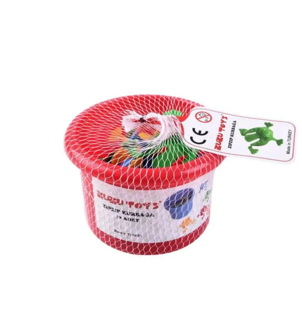Zuzu Toys Zıp Zıp Kurbağa - Dayanıklı Plastik, Sevimli Tasarımıyla 12,5x12,5x9 cm, Renkli ve Eğlenceli