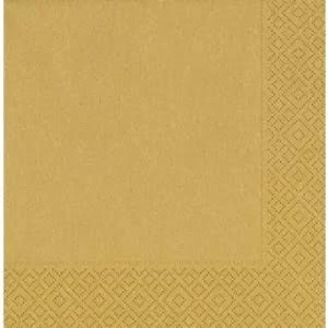 20 Adet Gold Dore Altın Sarısı Peçete 33x33 Doğum Günü Parti Çift Katlı