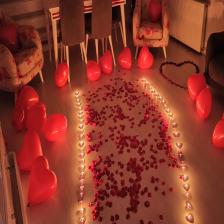 Sevgiliye Sürpriz Romantik Doğum Günü Paketi Yazı, Mum Ve Balon
