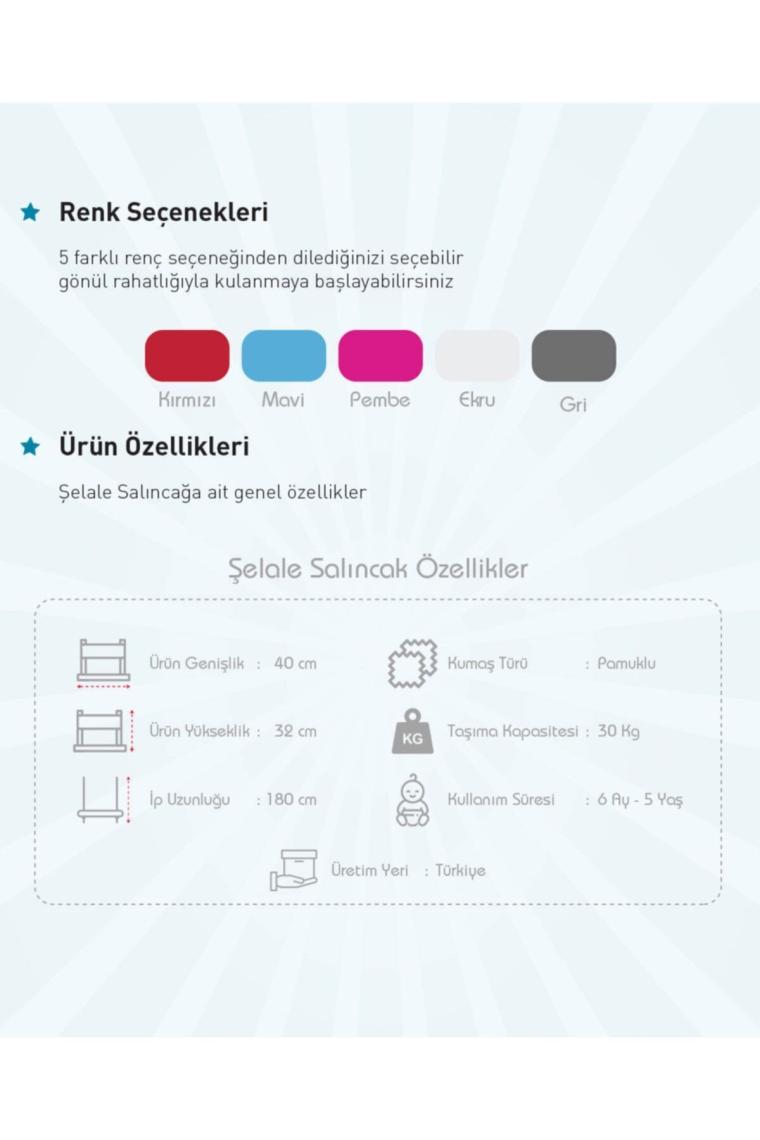 Kırmızı Şelale Bebek Salıncak