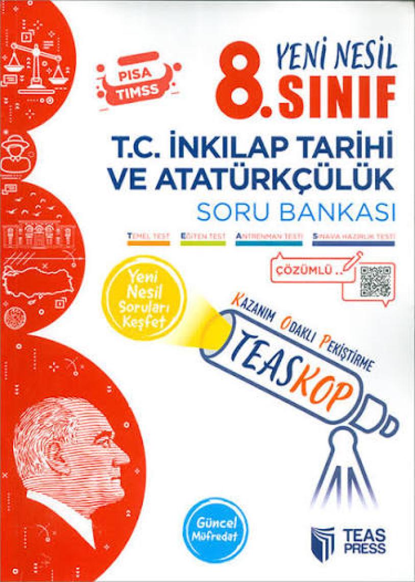 Teas Press 8. Sınıf Teaskop İnkılap Tarihi ve Atatürkçülük Soru Bankası