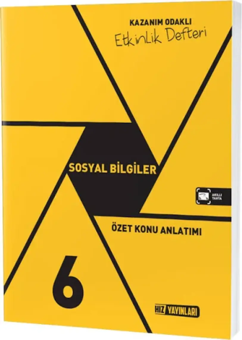 Hız Yayınları 6. Sınıf Sosyal Bilgiler Özet Konu Anlatımlı Etkinlik Kitabı