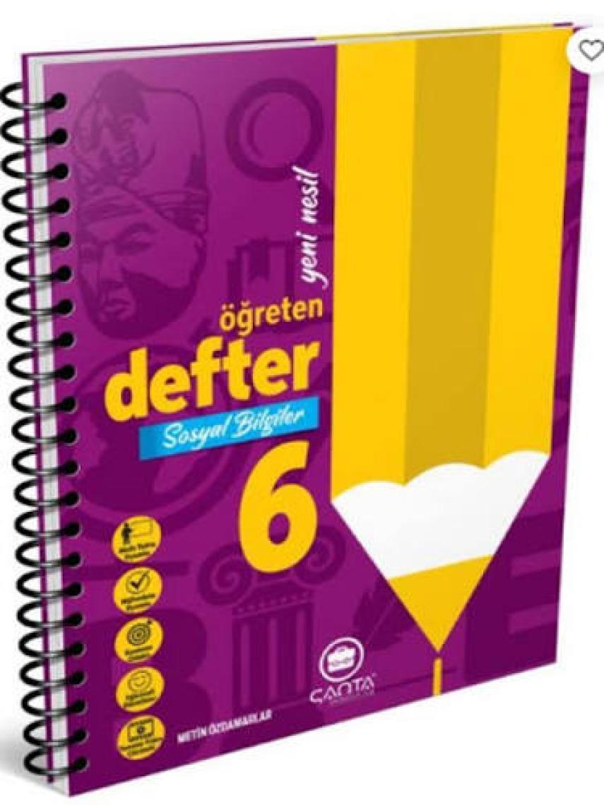 Çanta Yayınları 6. Sınıf Sosyal Bilgiler Öğreten Defter