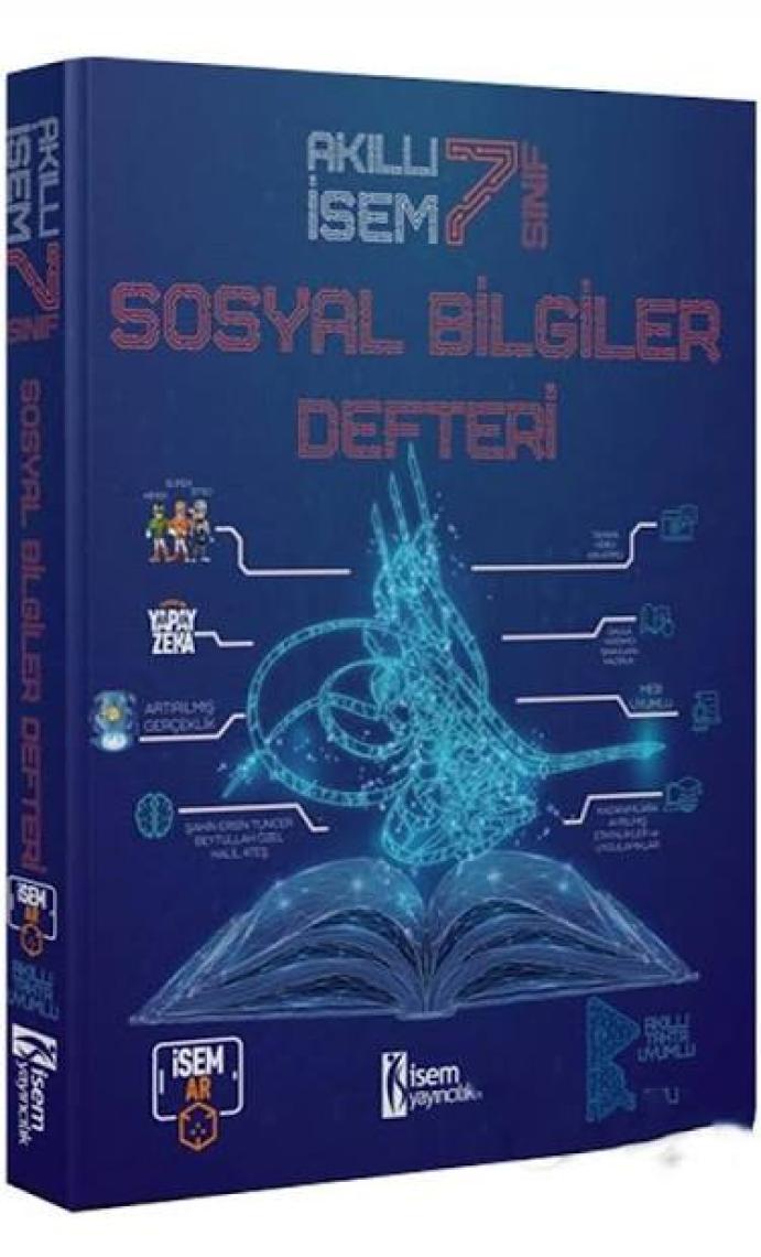 İSEM Yayıncılık 7. Sınıf Akıllı  Sosyal Bilgiler Defteri