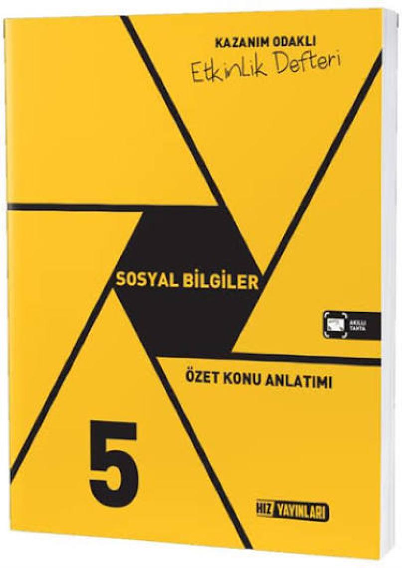 Hız Yayınları 5. Sınıf Sosyal Bilgiler Özet Konu Anlatımlı Etkinlik Kitabı