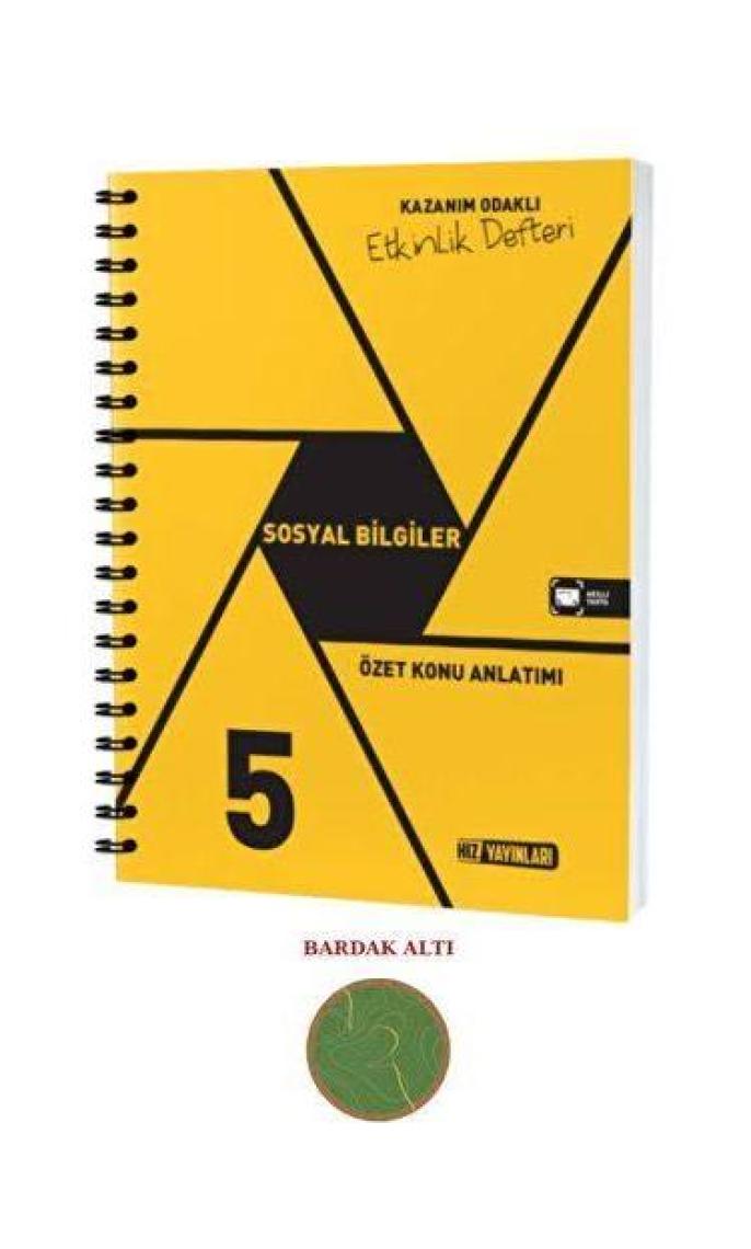 Hız Yayınları 5. Sınıf Sosyal Bilgiler Özet Konu Anlatımlı Etkinlik Kitabı